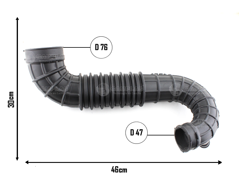CAUPLAS MANGUERA CIRCULACION DE AIRE VW AMAROK 2.0 10/20 OEM:2H0129615D