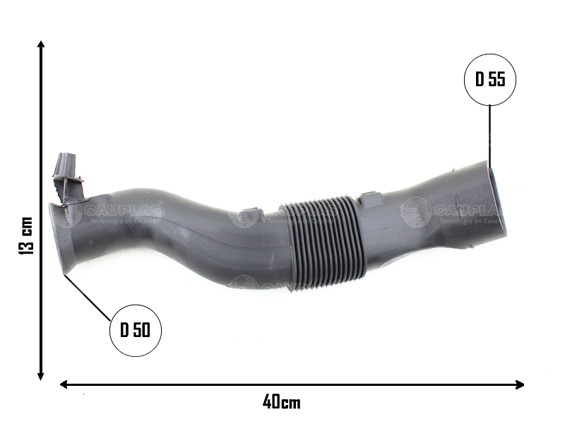 CAUPLAS MANGUERA CIRCULACION DE AIRE VW FOX 1.6 04/10 SURAN 1.6 06/10