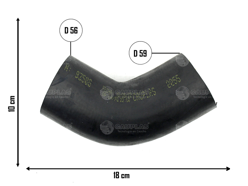 CAUPLAS MANGUERA REFRIGERACION SCANIA K 12.7 OEM:1802620