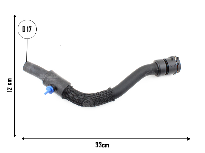 CAUPLAS MANGUERA CALEFACCION FIAT LINEA II 1.8 16V 11/18 PUNTO II 1.6 16V 11/18 OEM:51901396