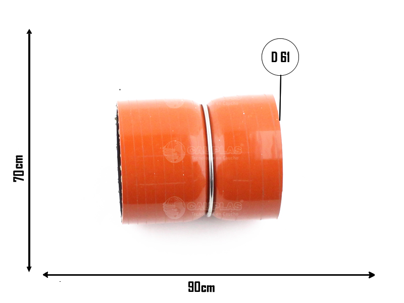 CAUPLAS MANGUERA CIRCULACION DE AIRE F100 OEM:1C356C640BA