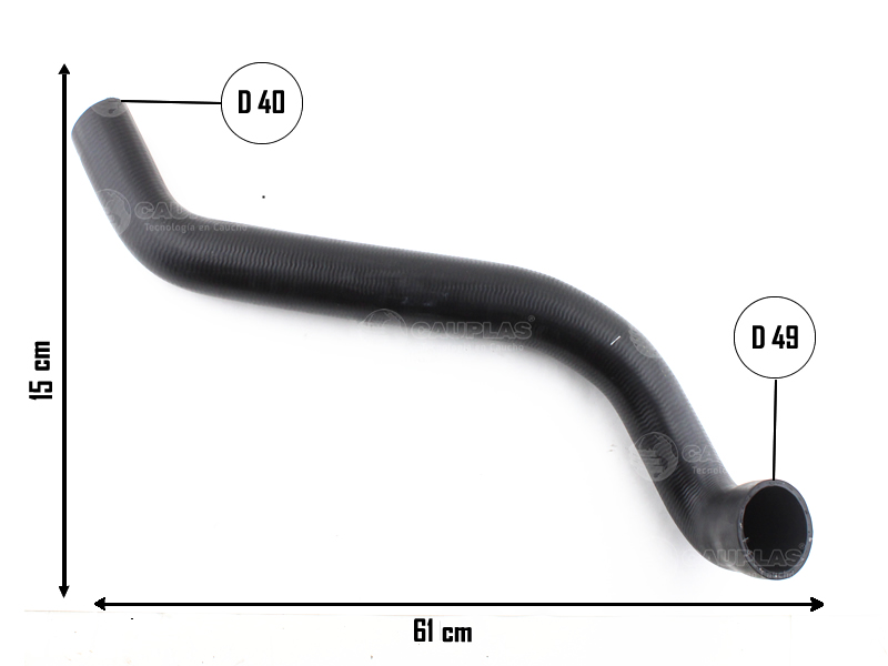 CAUPLAS MANGUERA RADIADOR SUPERIOR VW 13.180E 6.5 OEM:2S2121101B