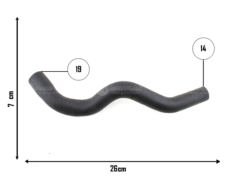 CAUPLAS MANGUERA VASO DE EXPANSION VW AMAROK 3.0 OEM:2H6121109C/J