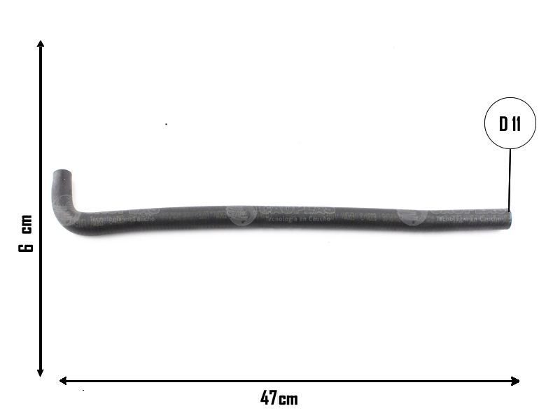 CAUPLAS MANGUERA RADIADOR SUPERIOR MBENZ AXOR OEM:9585010682