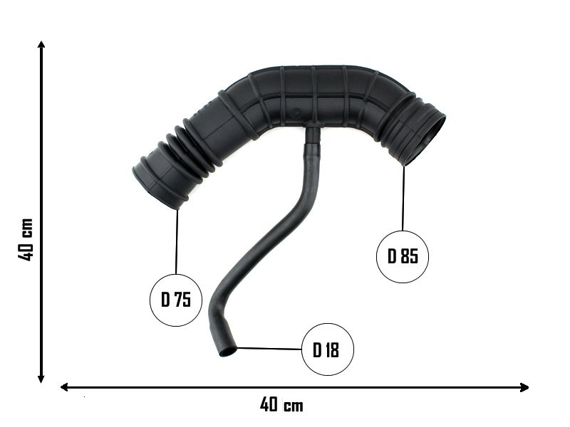 CAUPLAS MANGUERA CIRCULACION DE AIRE CHEVROLET ASTRA 1.8 00/03