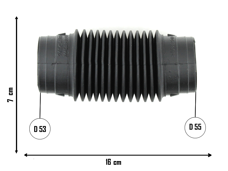 CAUPLAS MANGUERA CIRCULACION DE AIRE PEUGEOT 206 307 308 PARTNER OEM:1436G6 /  9654944980