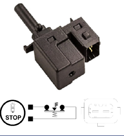 MLH SWITCH LUZ STOP FORD ECOSPORT / FIESTA 5P MAX (L02) - 1.6 8V 02/13 KA (L08) 1.0 08/14 - (ZETE ROCAM)