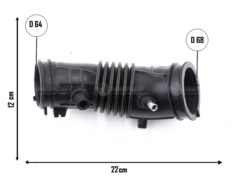 CAUPLAS MANGUERA CIRCULACION DE AIRE HONDA CRV 2.4 07/09 OEM:17228RZA000