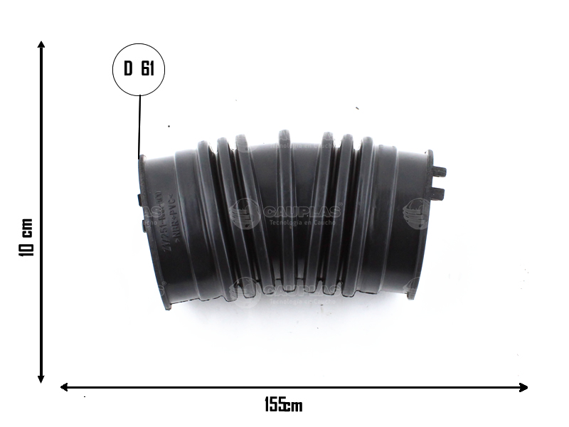 CAUPLAS MANGUERA CIRCULACION DE AIRE CIVIC 1.8 06/11 OEM:17251RNAA00