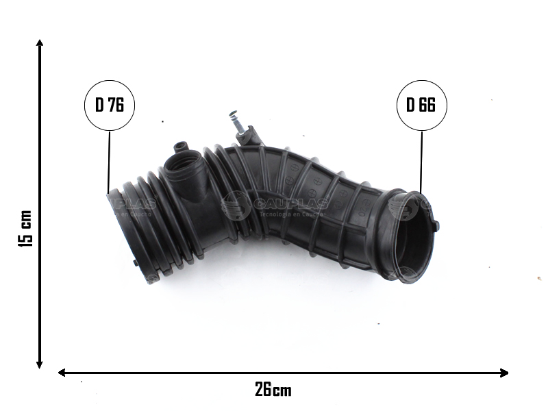CAUPLAS MANGUERA CIRCULACION DE AIRE HONDA ACCORD 2.4 03/07 OEM:17228RAAA00