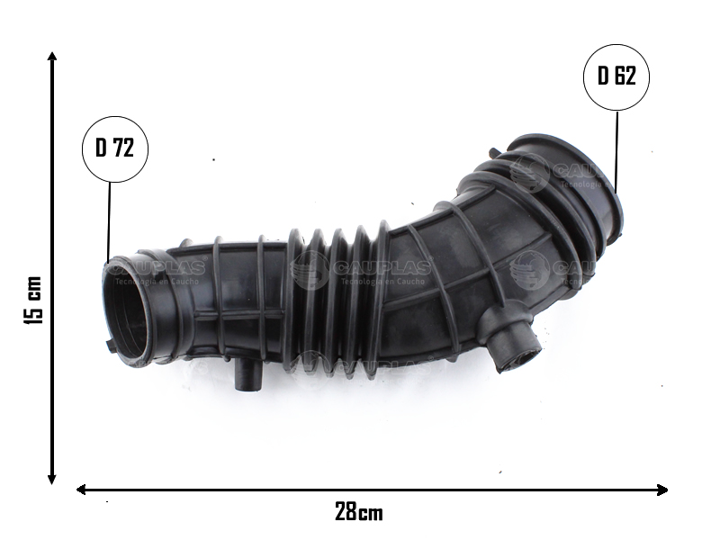 CAUPLAS MANGUERA CIRCULACION DE AIRE HONDA ACCORD 2.4 08/12 OEM:17228R40A00