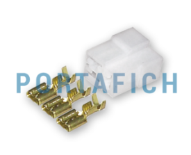 PORTAFICH CONECTOR 3 VIAS MACHO C/TERMINAL