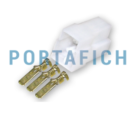 PORTAFICH CONECTOR 3 VIAS HEMBRA C/TERMINAL