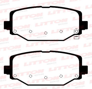 LITTON PASTILLAS FRENO TRASERA DODGE CHRYSLER GRAND CARAVAN 2.8 - 3.3 - 3.6 CRD '08 / JOURNEY 3.6 V6 13/18 (POSICION 1139)