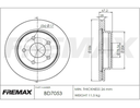 [7053.0334] FREMAX DISCO FRENO DELANTERO TOYOTA HILUX 2.0 TDI 18/24
