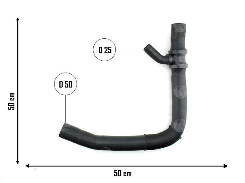 CAUPLAS MANGUERA RADIADOR INFERIOR FORD CARGO OEM:4C458286CF