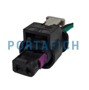 PORTAFICH CONECTOR 2 VIAS BAJA PRESION VW AMAROK SENSOR TEMPERATURA GM ONIX PRISMA COBALT AGILE FARO VW GOLF SENSOR DELANTERO PEUGEOT 208 ALLURE