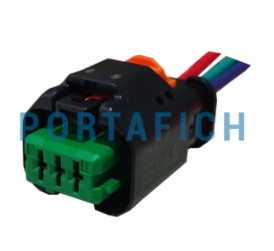 PORTAFICH CONECTOR 3 VIAS SENSORES POSICION CIGUEÑAL PEUGEOT/ CITROEN/RENAULT