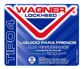 WAGNER LOCKHEED LIQUIDO FRENO ALTA PERFORMANCE TIPO 4 - DOT 4 500CC