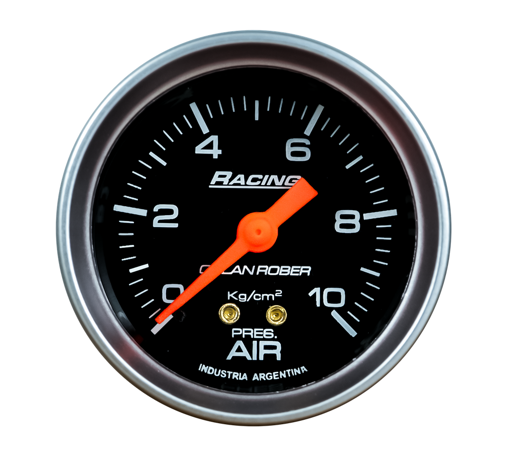 OR MANOMETRO MECANICO PRESION AIRE 10Kg/cm2 52MM *RACING NEGRO*