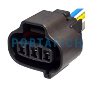 PORTAFICH CONECTOR 3 VIAS SENSOR DE VELOCIDAD ARBOL DE LEVAS MOT DIESEL INYECCION ELECTRICA TOYOTA