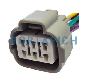 PORTAFICH CONECTOR 6 VIAS INYECTOR DIESEL TOYOTA HILUX / SENSOR PRESION COMMON RAIL TOYOTA HILUX/SW4 3.0 16V 05/12.