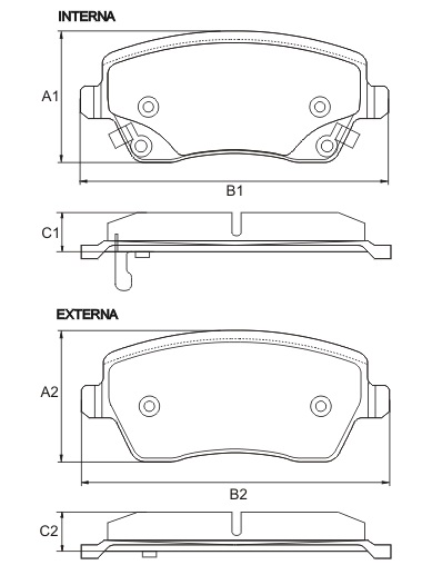FRASLE CERAMAXX PASTILLA EJE DELANT. 16.20MM  /RENAULT DUSTER 1.6 11>