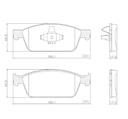 [PD1568.0332] FRASLE PASTILLA EJE DEL FORD KUGA ECOBOOST 1.6 - 2.0