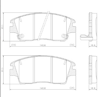 FRASLE CERAMAXX PASTILLA EJE DEL HYUNDAI TUCSON 1.6 KIA SPORTAGE 2.0 18>