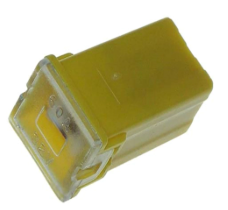 GENROD FUSIBLE PAL HEMBRA MINI 60 AMP *AMARILLO*