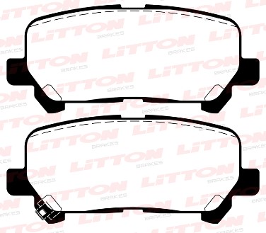 LITTON PASTILLAS FRENO TRAS HONDA PILOT 3.5 EX V6 08> CHEVROLET TRAILBLAZER 2.8 LTZ 12> (UBIC 1162)