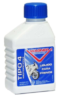 WAGNER LOCKHEED LIQUIDO FRENO MOTOS TIPO 4 - DOT 4 200CC