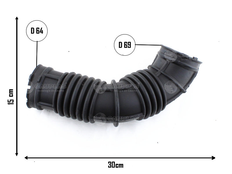 CAUPLAS MANGUERA CIRCULACION DE AIRE CHEVROLET CRUZE OEM: 13254589 / 13308302 /13403743