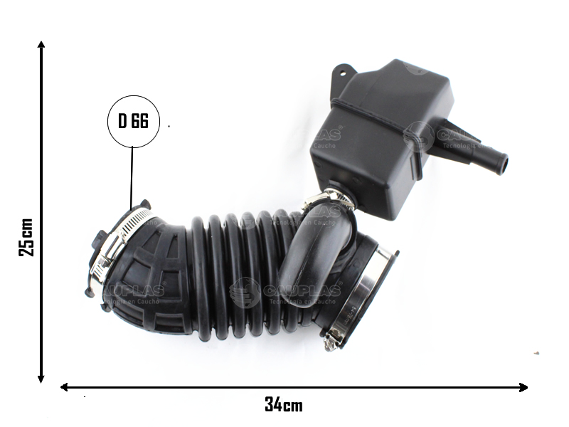 CAUPLAS MANGUERA TOMA DE AIRE FILTRO A MOTOR NISSAN SENTRA OEM: 16576ET000