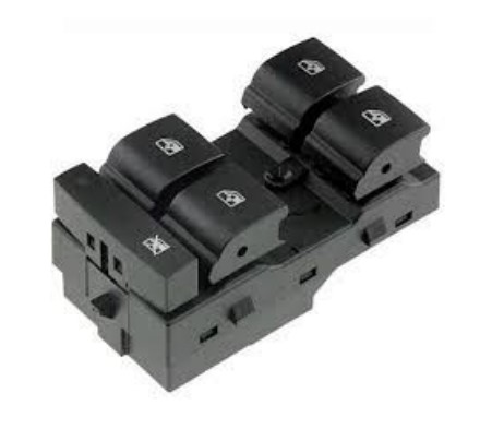 VUARAM TECLA ALZA VIDRIOS CUADRUPLE (PUERTA CONDUCTOR) CON TRABA VIDRIOS TRASERO CHEVROLET CRUZE 14/18 TRACKER / PRISMA / SPIN 8 PINES DE CONEXIÓN