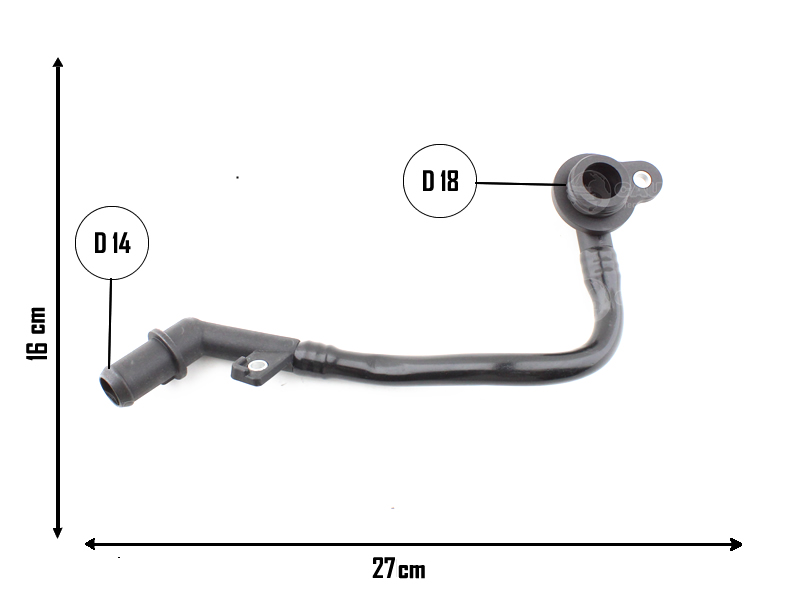 CAUPLAS MANGUERA REFRIGERACION BOMBA DE AGUA FIAT DUCATO 2.3 MULTIJET OEM:504277774