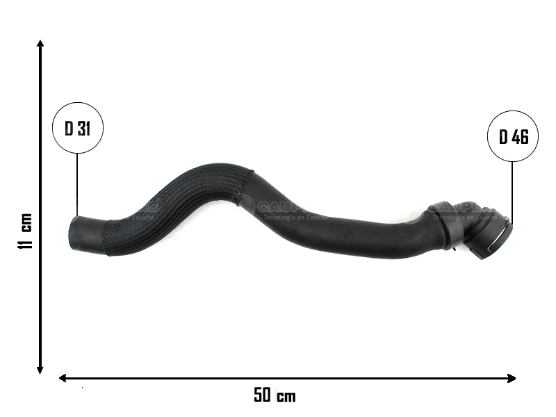 CAUPLAS MANGUERA RADIADOR SUPERIOR JEEP RENEGADE 1.8 OEM:52088984 /  52047577