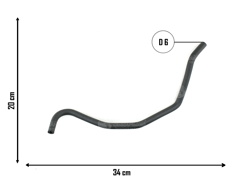 CAUPLAS MANGUERA VASO DE EXPANSION SUZUKI FUN CHEVROLET CELTA 1.4 OEM:93337580