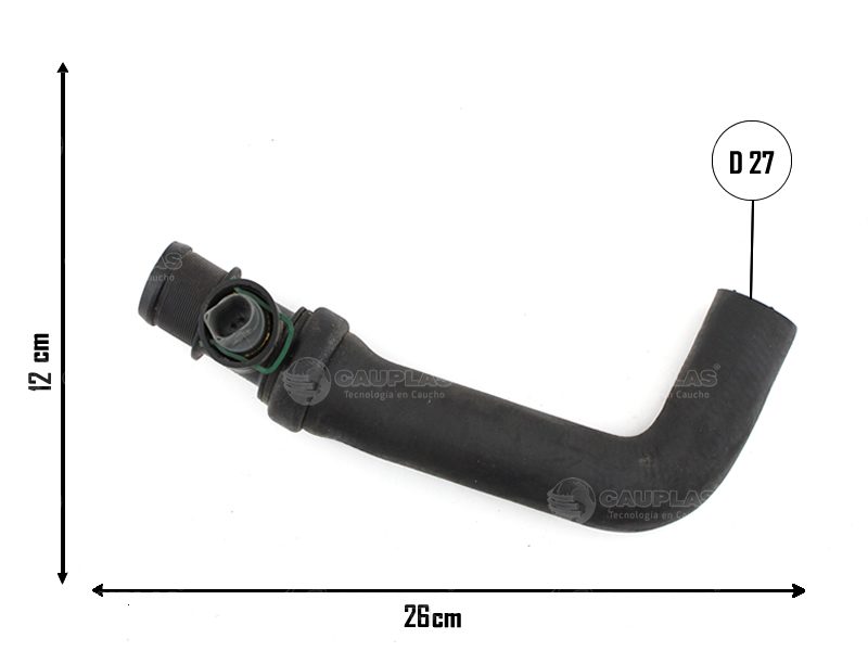 CAUPLAS MANGUERA RADIADOR SUPERIOR VW AMAROK 2.0 OEM: 2H0122051M