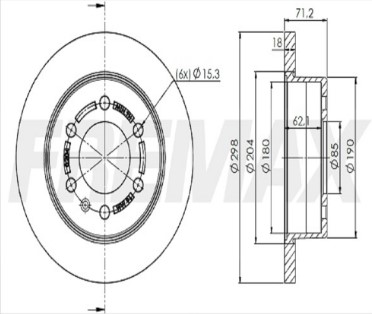 FREMAX DISCO FRENO M-BENZ SPRINTER 2.2 CDI 116CV OM 651 2.2 L TRASERA 12>