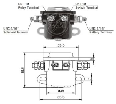 ZM AUTOMATICO DE ARRANQUE FORD 2 SALIDAS 12V