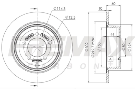 FREMAX DISCO FRENO TRAS. JEEP PATRIOT 2.4 16V 10/25