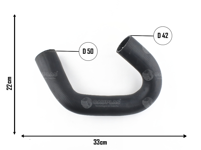 CAUPLAS MANGUERA RADIADOR MERCEDES BENZ BUS OH-1519 / OH 1521 OEM: 3685013882