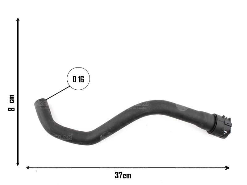 CAUPLAS  MANGUERA BOMBA DE AGUA VW GOLF 2.0 GASOLINA