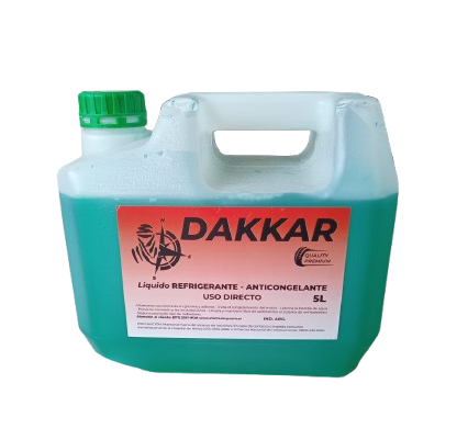 DAKKAR REFRIGERANTE VERDE BIDON 5 LITROS