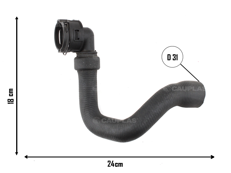 CAUPLAS MANGUERA RAD. SUPERIOR PEUGEOT 208 1.6 16V