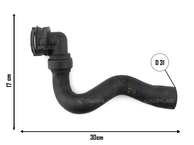 CAUPLAS MANGUERA RAD. SUPERIOR PEUGEOT 308 1.6 THP