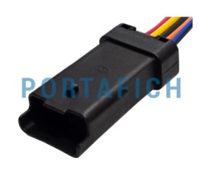 PORTAFICH FICHA CONECTOR 5 VIAS FARO TRASERO FORD RANGER CONTRACONESTOR 1300