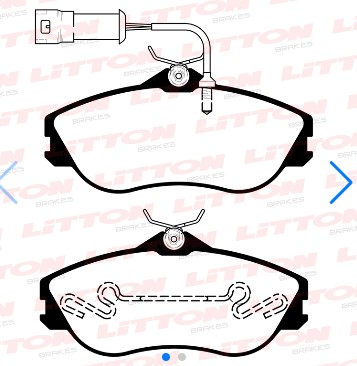 LITTON PASTILLAS FRENO AUDI 80 90 100 QUATTRO 20 23 DEL