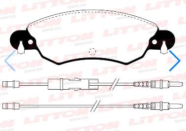 LITTON PASTILLAS FRENO CITROEN C5 01> DEL